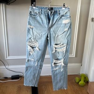 Abercrombie & Fitch Annie High-rise Girlfriend Jeans